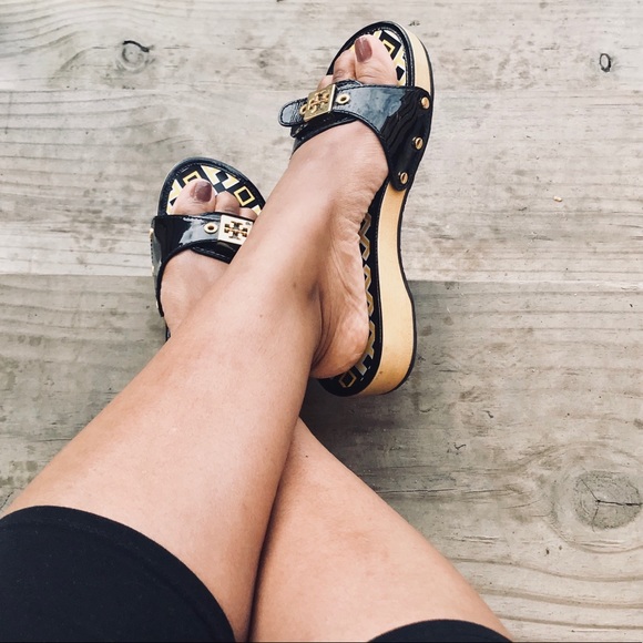 Tory Burch Shoes - Tory Burch “Dixon”  Slides!!
